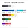 tank top color chart - Persona 5 Merch